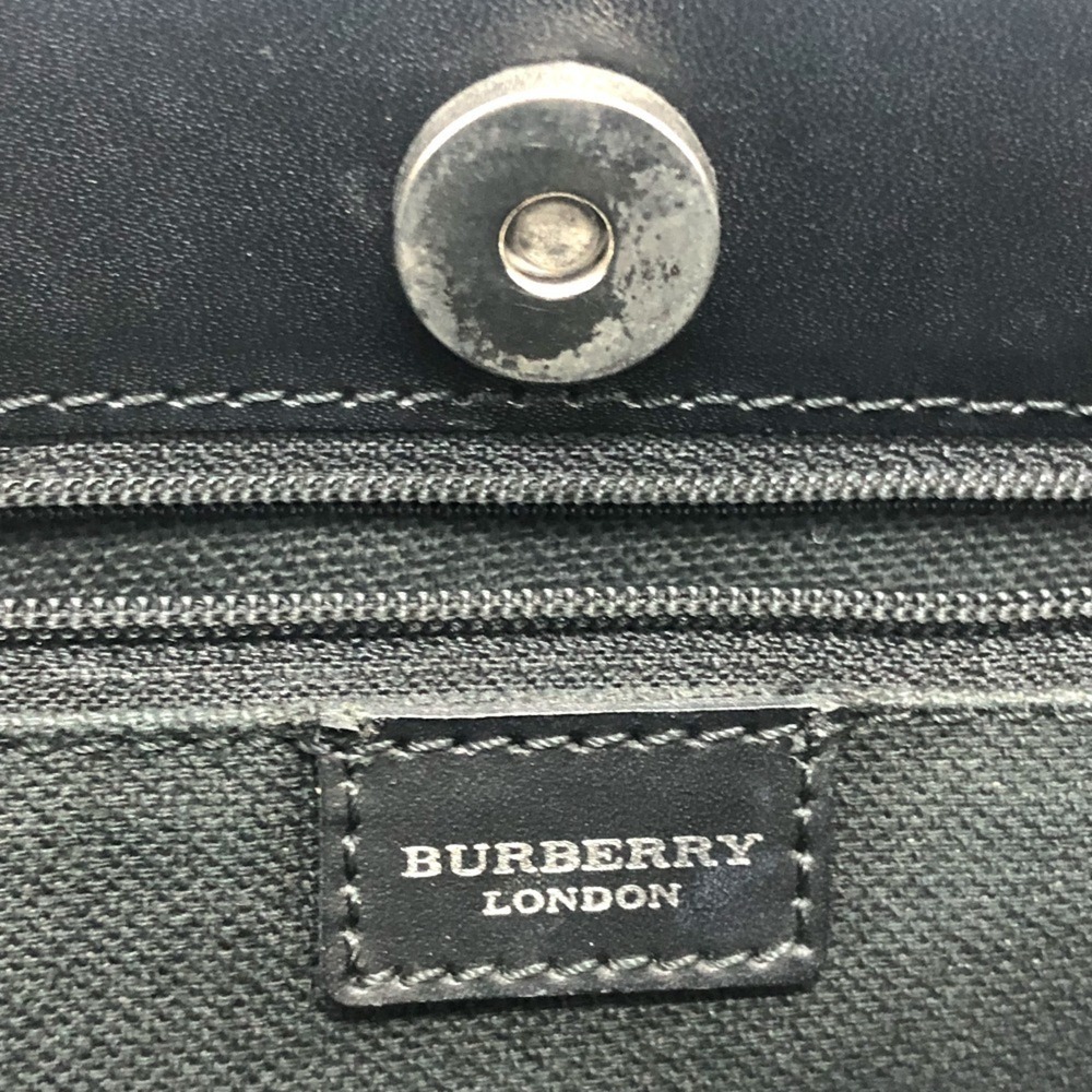 BURBERRY Check Tote Bag in PVC/Leather, Women's, Beige - Picture 13 of 14